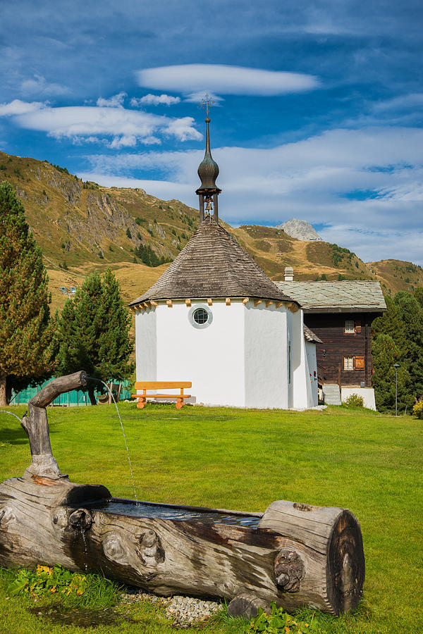 Chapel Riederalp West Valais Switzerland Photograph by Matthias Hauser