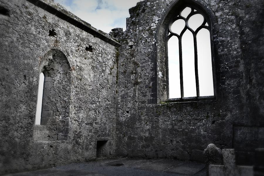 Chapel Window Clare Abbey Photograph by Nadalyn Larsen