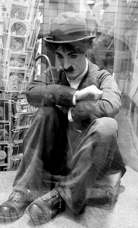 Chaplin Black and White Photograph by Caroline Stella