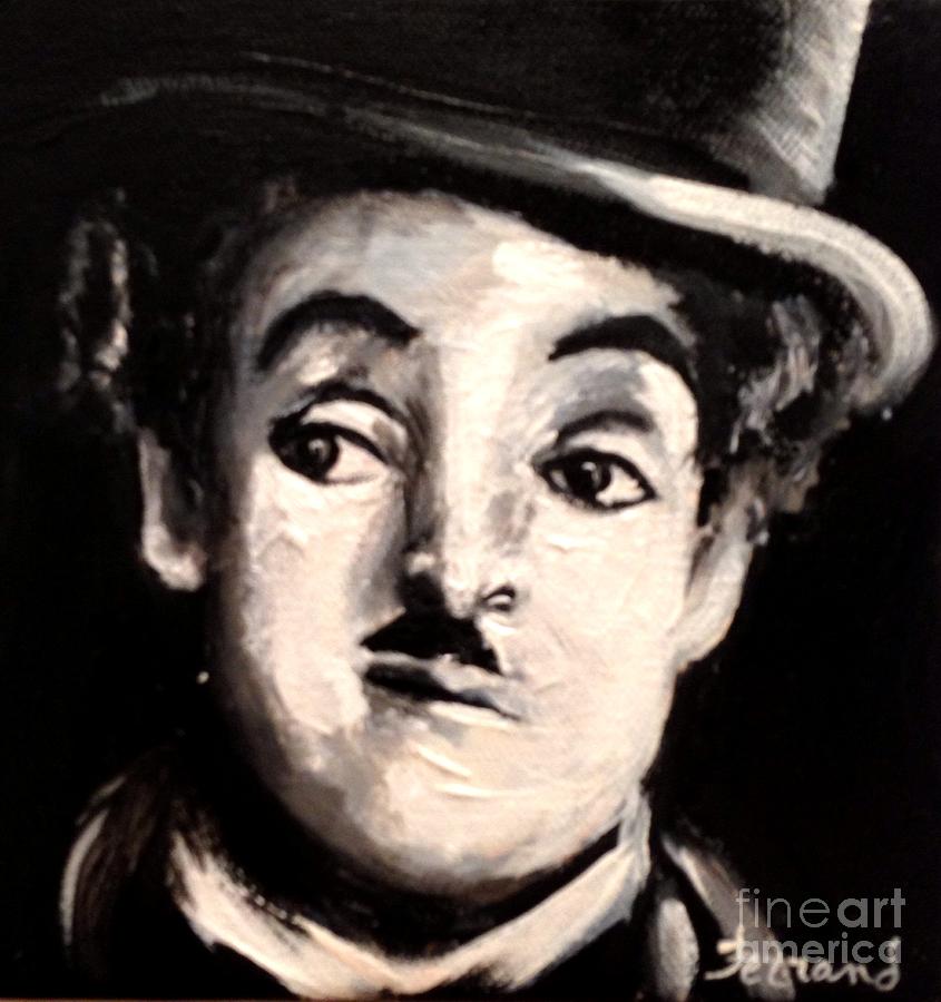 Chaplin Painting by Karen  Ferrand Carroll
