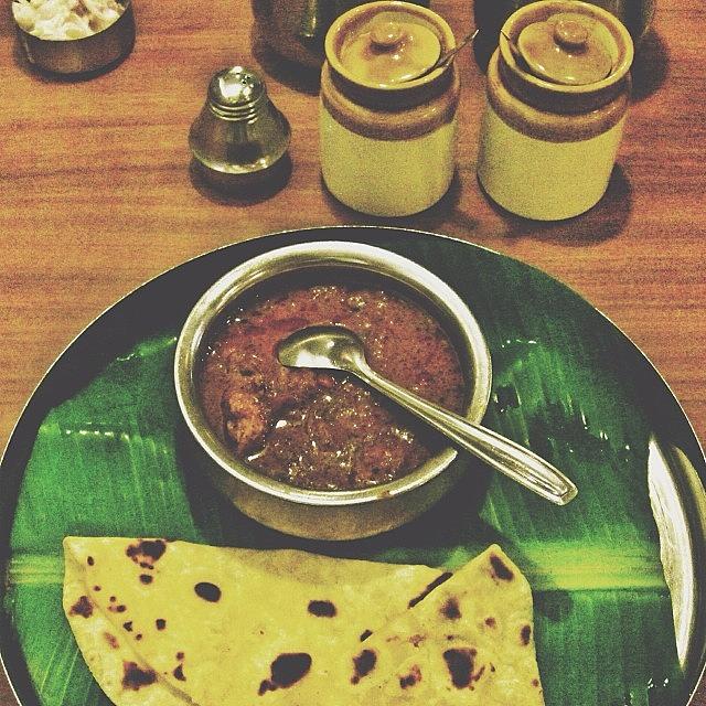 Throwback Photograph - Chappati & Chicken Black Pepper Indian by Ahmad Safuan Abdullah