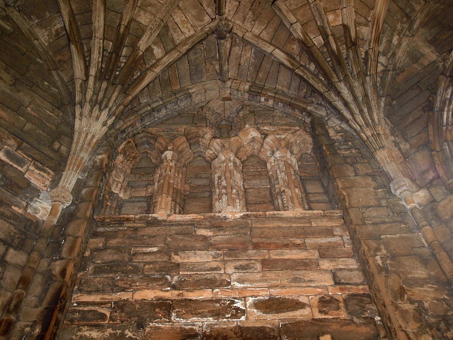 Elgin Cathedral Photograph - Chapter House Interior by Michaela Perryman
