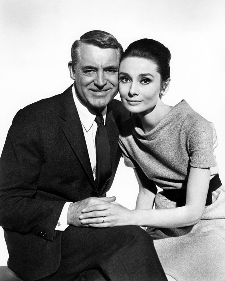 Cary Grant Photograph - Charade Cary Grant Audrey Hepburn by Silver Screen