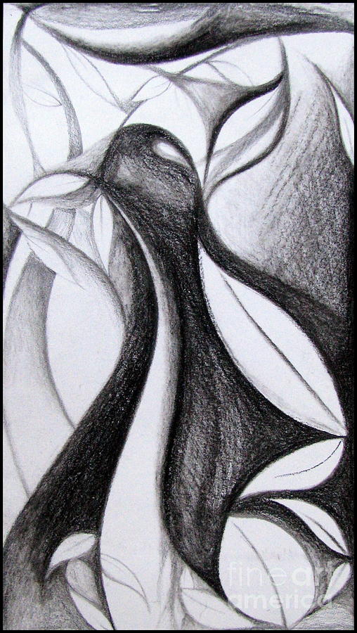 Charcoal art abstract Drawing by Prajakta P Fine Art America