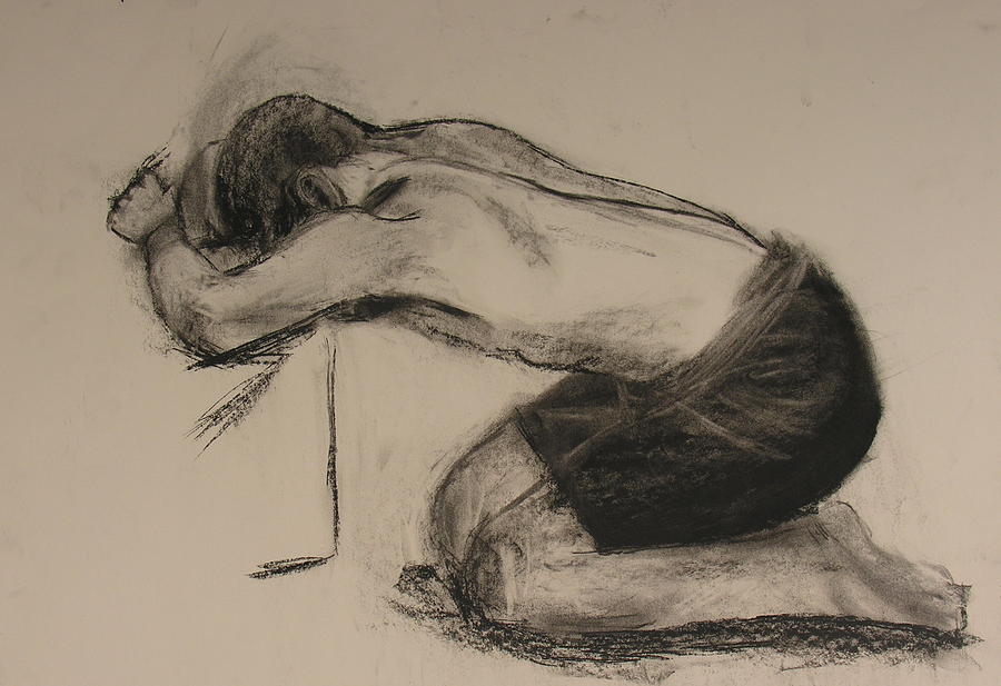 Charcoal Drawing Painting by Sheila Mashaw
