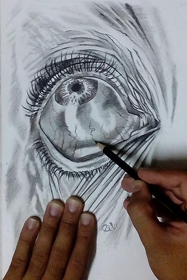 Charcoal pencil Art Drawing by Syed RoohUllah  Fine Art America