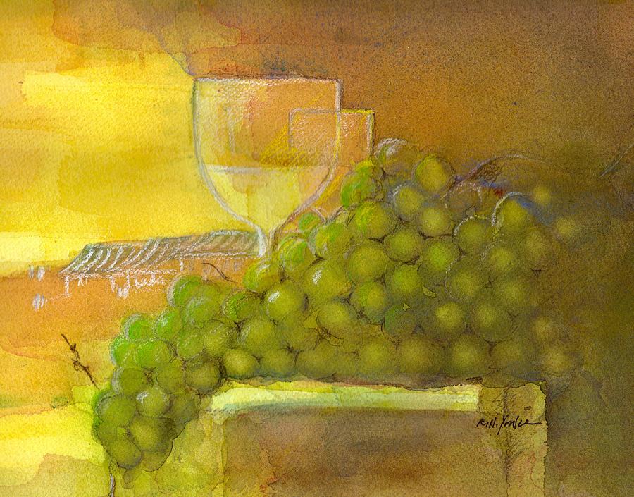 Wine Painting - Chardonnay by Robert Yonke
