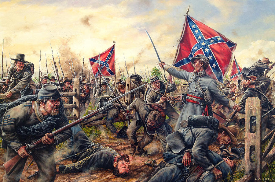 Charge of the Tarheels Painting by Dan Nance