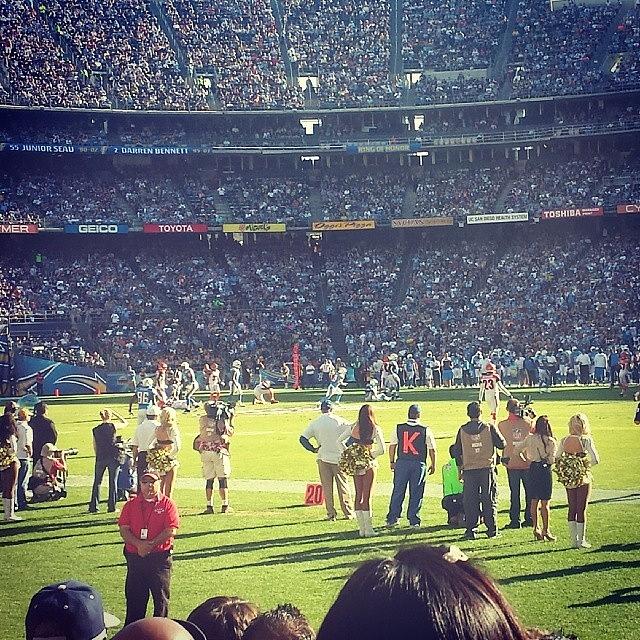 Football Photograph - #chargers #football #game #lateupload by Paul I Bonnell