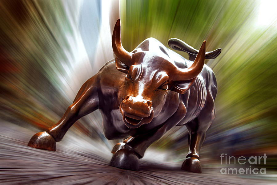 charging bull miniature