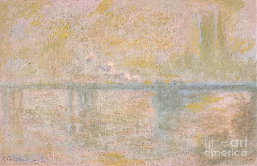 Claude Monet Painting - Charing Cross Bridge 1899-01 by Claude Monet