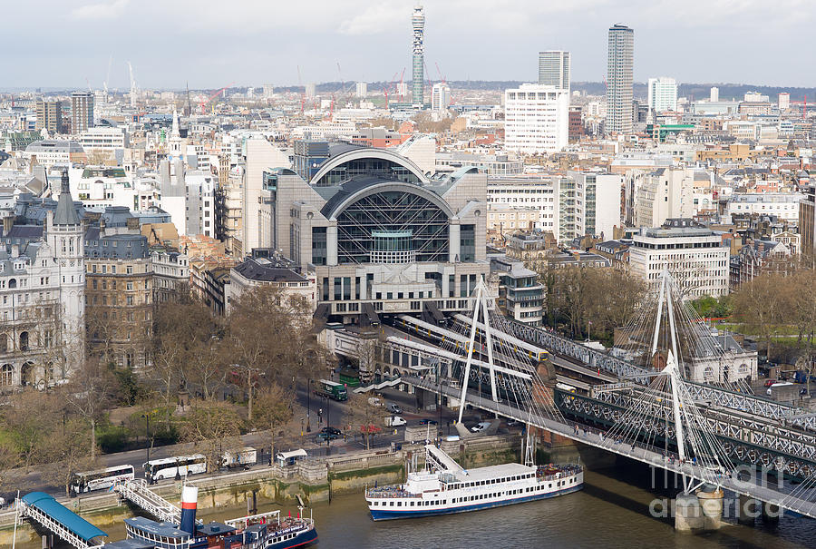 Charing Cross Station and Hungerford Bridge I Photograph by Clarence Holmes