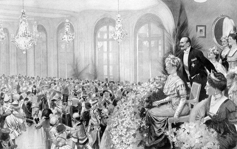 Charity Ball, 1911 Drawing by Granger