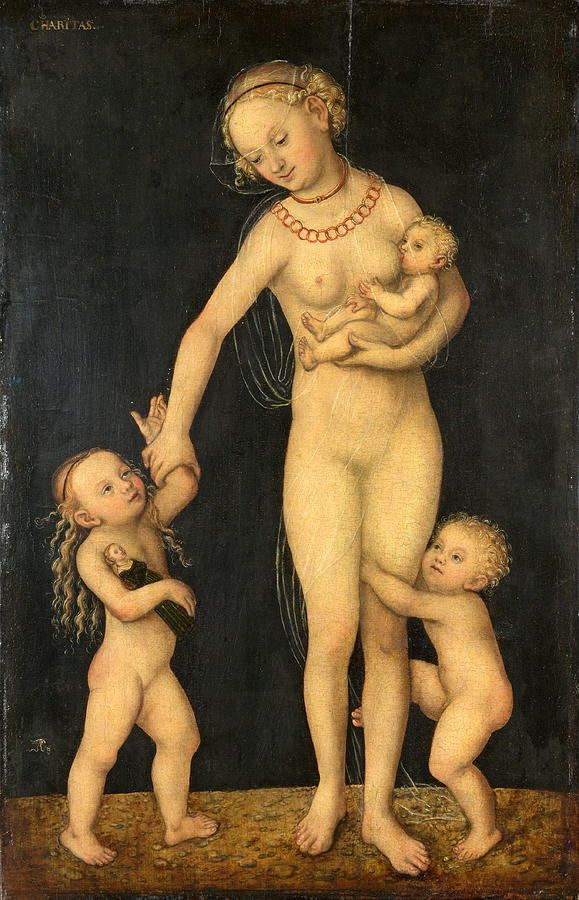 Charity Painting by Lucas Cranach the Elder