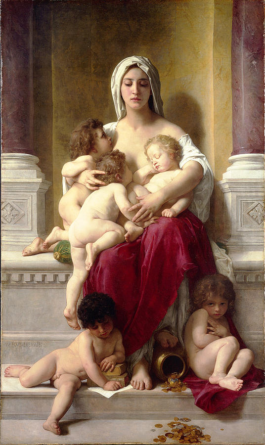 Charity Painting by William-Adolphe Bouguereau