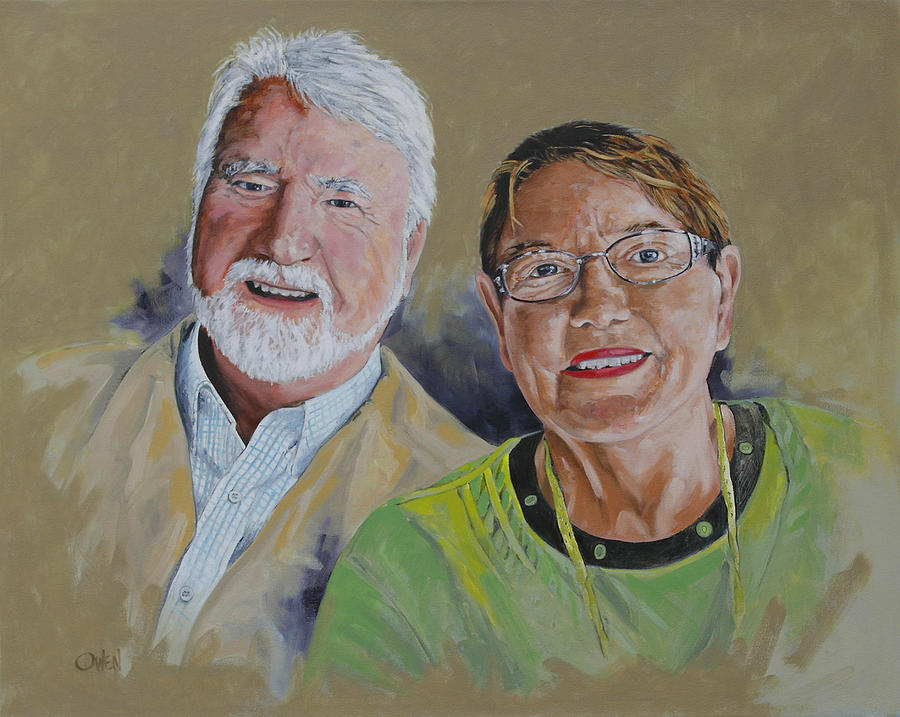 Charles and Val Painting by Rob Owen