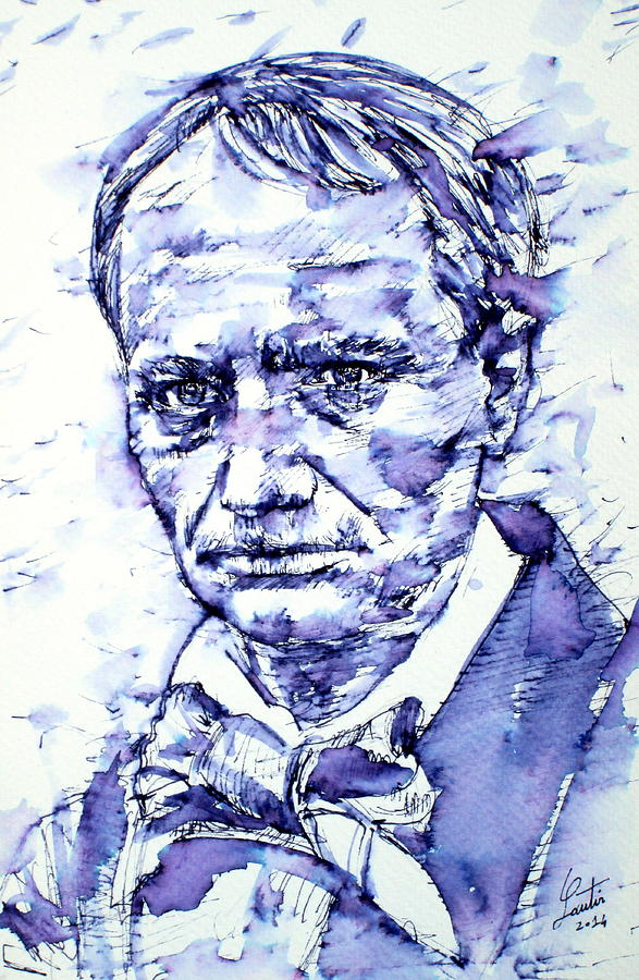 ink and watercolor portraits