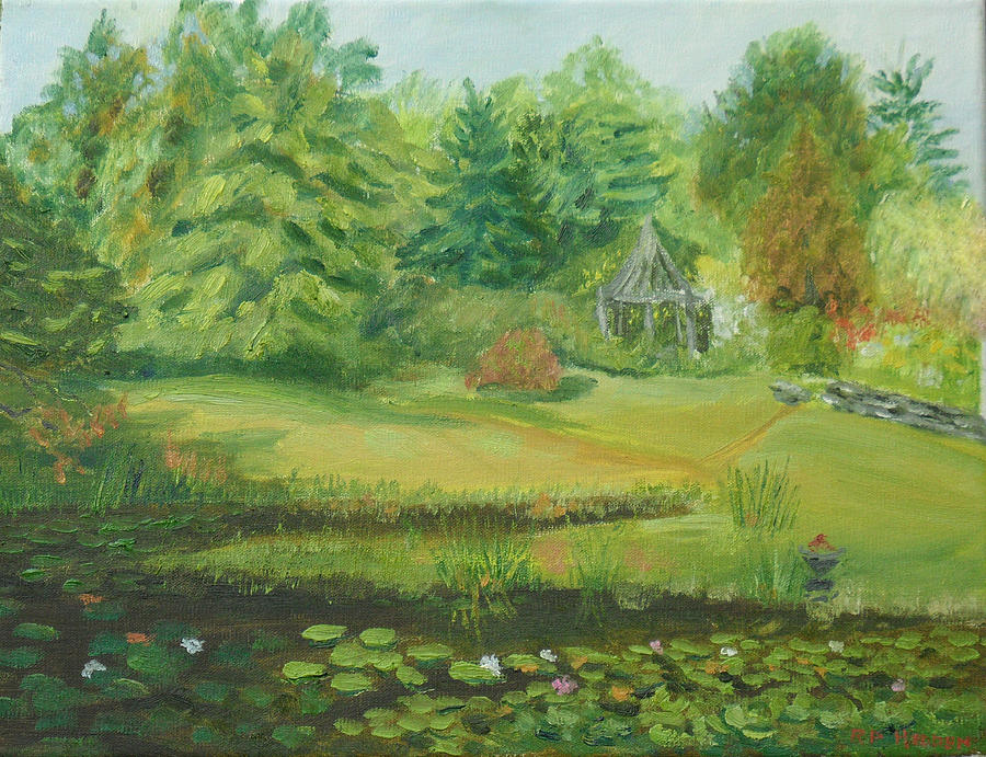 Charles Chapman House Gardens Painting By Robert P Hedden Fine Art America