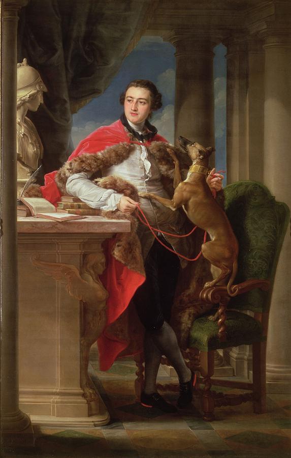 Portrait Painting - Charles Compton, 7th Earl by Pompeo Girolamo Batoni