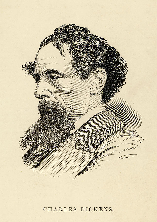 ArtStation  Charcoal sketch of Charles Dickens