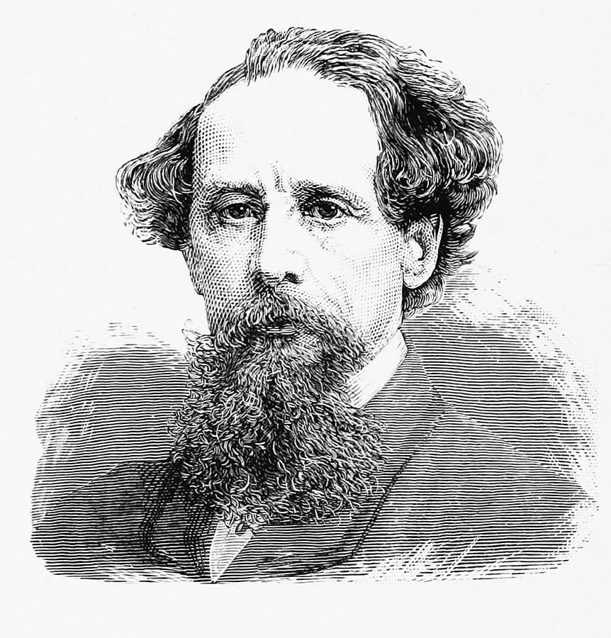 Charles Dickens, English Author Photograph by British Library