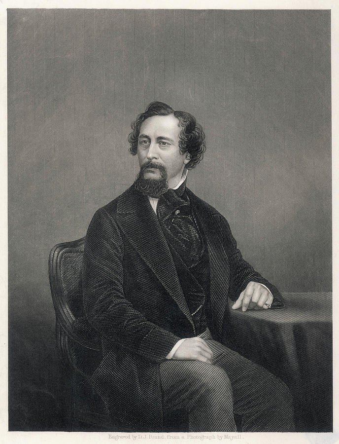 Charles Dickens English Writer Drawing by Mary Evans Picture Library ...