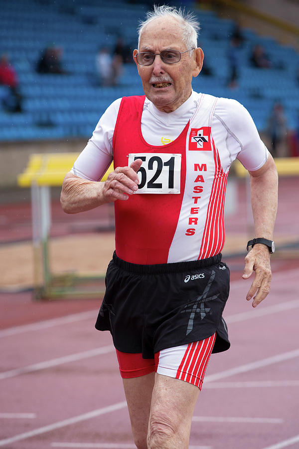 Charles Eugster 95 Senior British Athlete Photograph by Alex Rotas