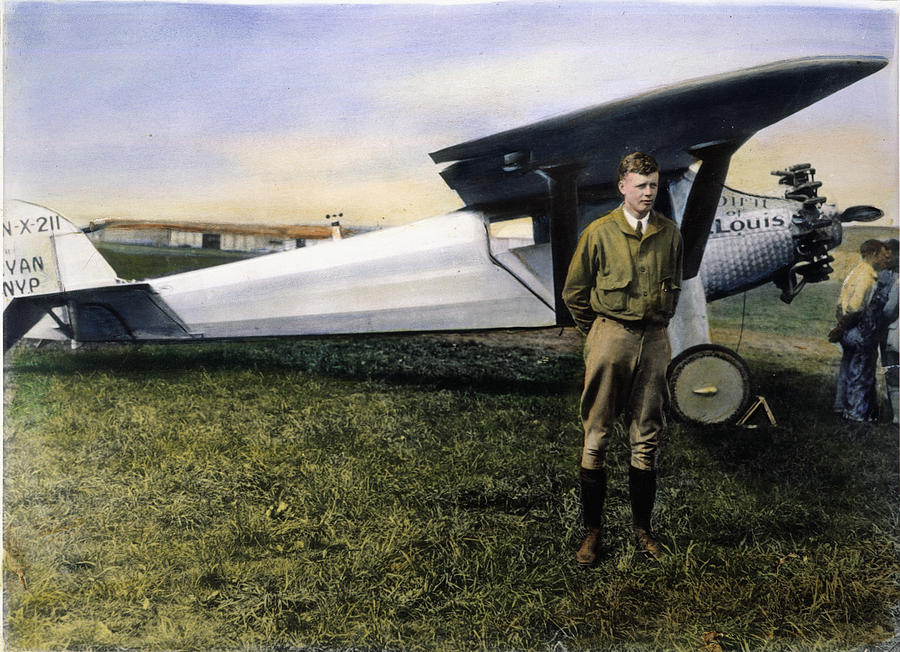 Charles Lindbergh and The Spirit of St. Louis Photograph by Granger