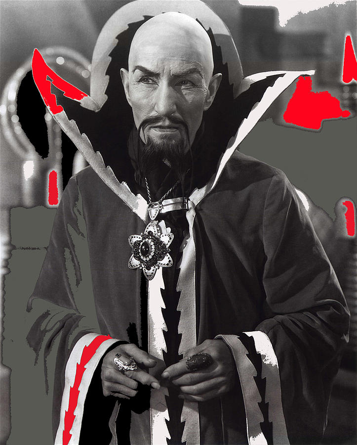 Charles Middleton as Ming the Merciless Flash Gordon serial 1936-2013 Photograph by David Lee Guss