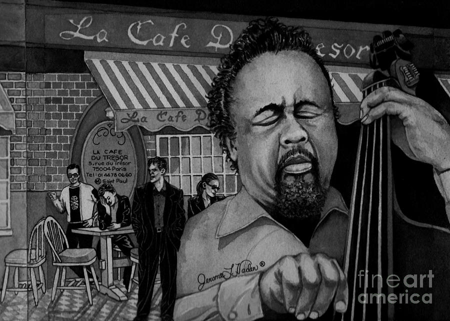 Jazz Charles Mingus Jr Painting by JL Vaden