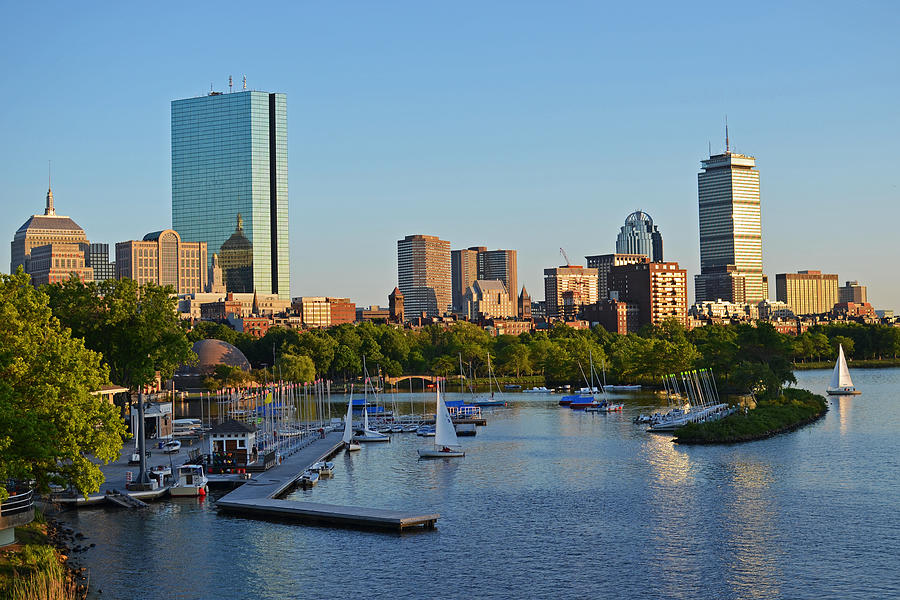 The Charles River at Sunset Boston Massachusetts Photograph by Toby McGuire