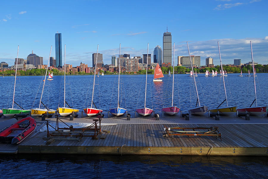 Charles River Sailboats Photograph by Toby McGuire