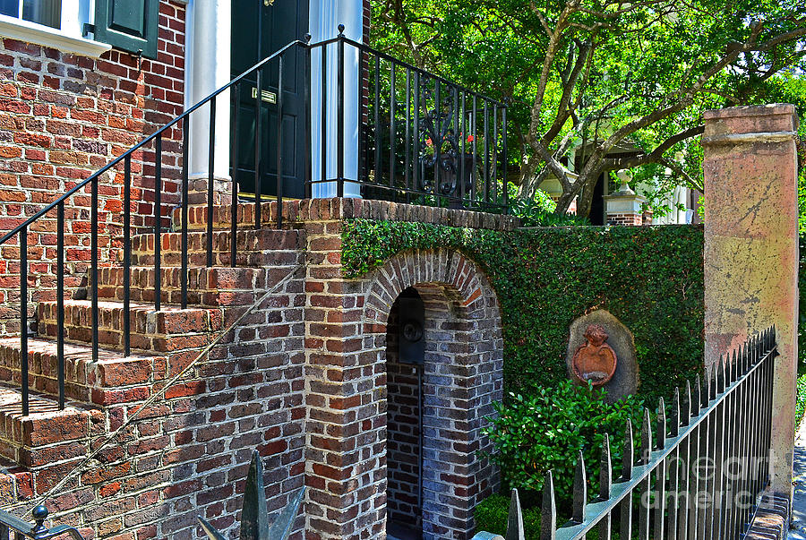 Charleston Brick and Ivy Entry Photograph by Amy Lucid
