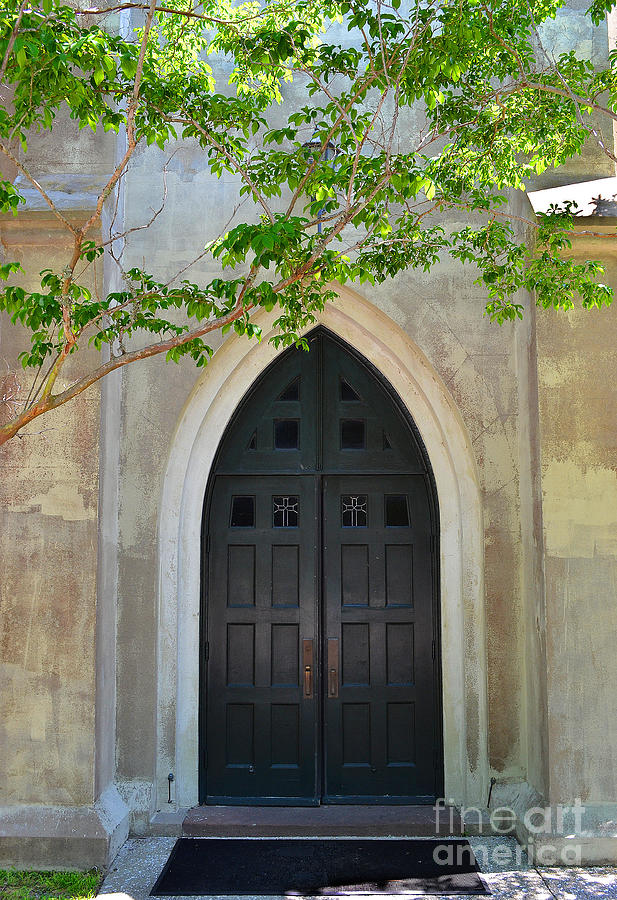 Charleston Church Door Photograph by Amy Lucid