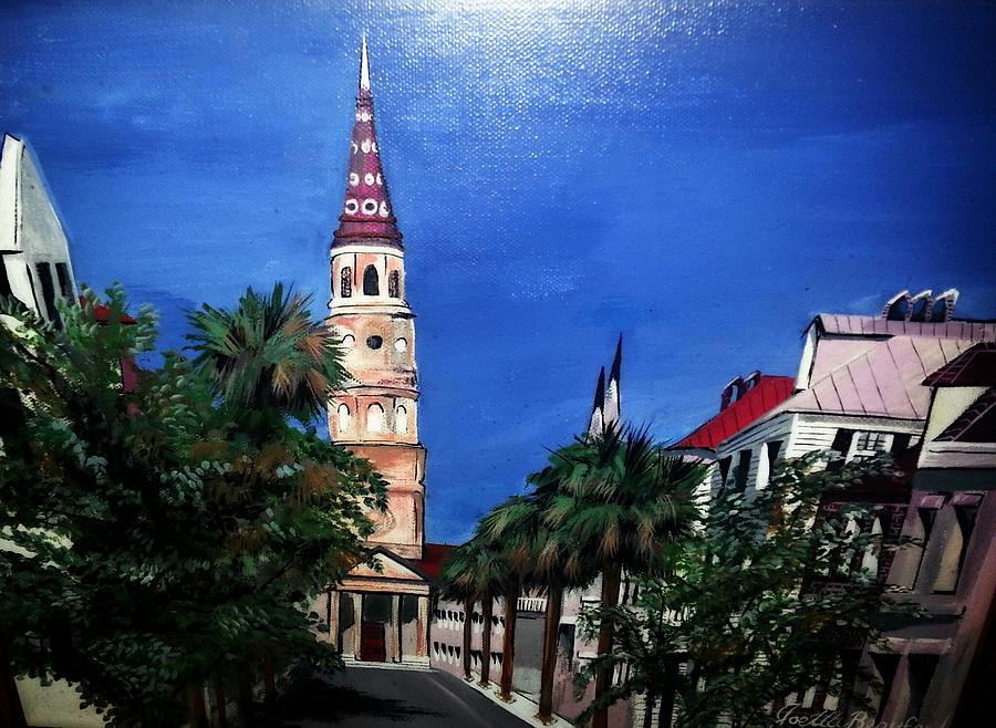 Charleston Church Street  Painting by Joetta Beauford