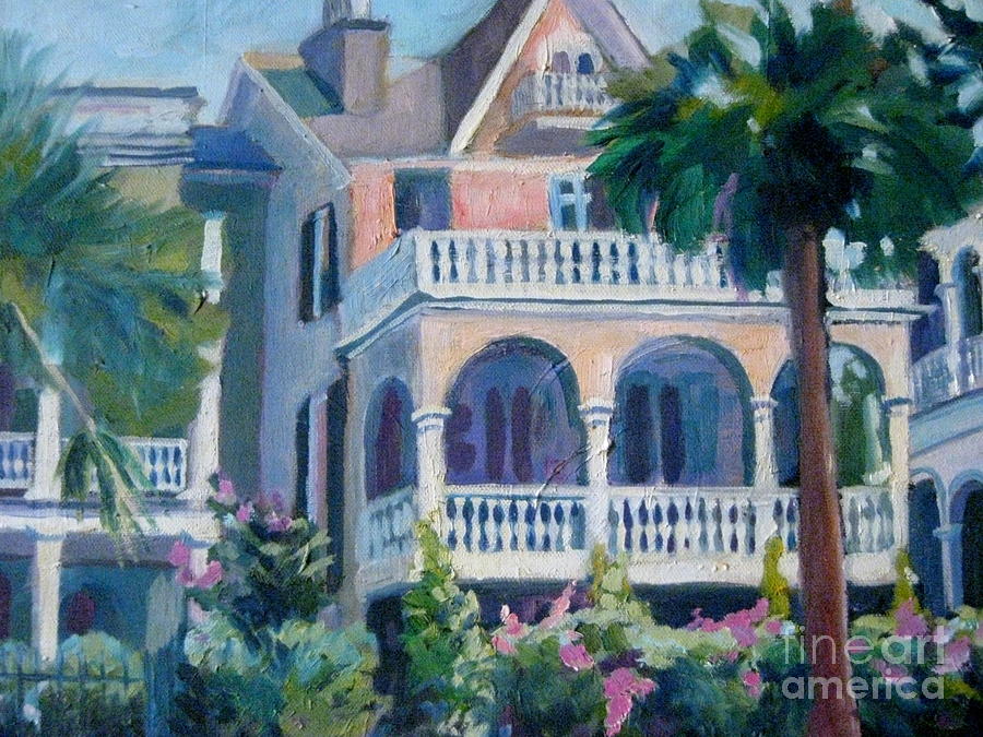 Charleston Historic Homes Painting by Gretchen Allen