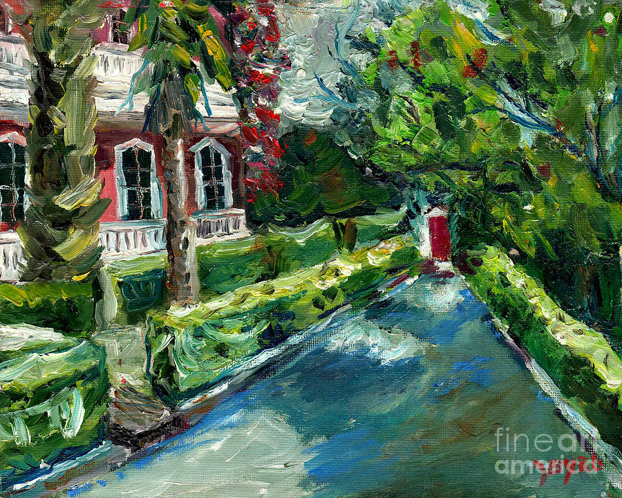 Landscape Painting - Charleston Red Door by Joe Byrd