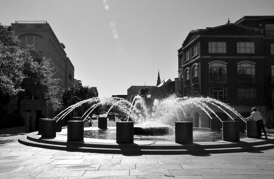 Charleston SC - Fountain At Waterfront Park Photograph by John Black