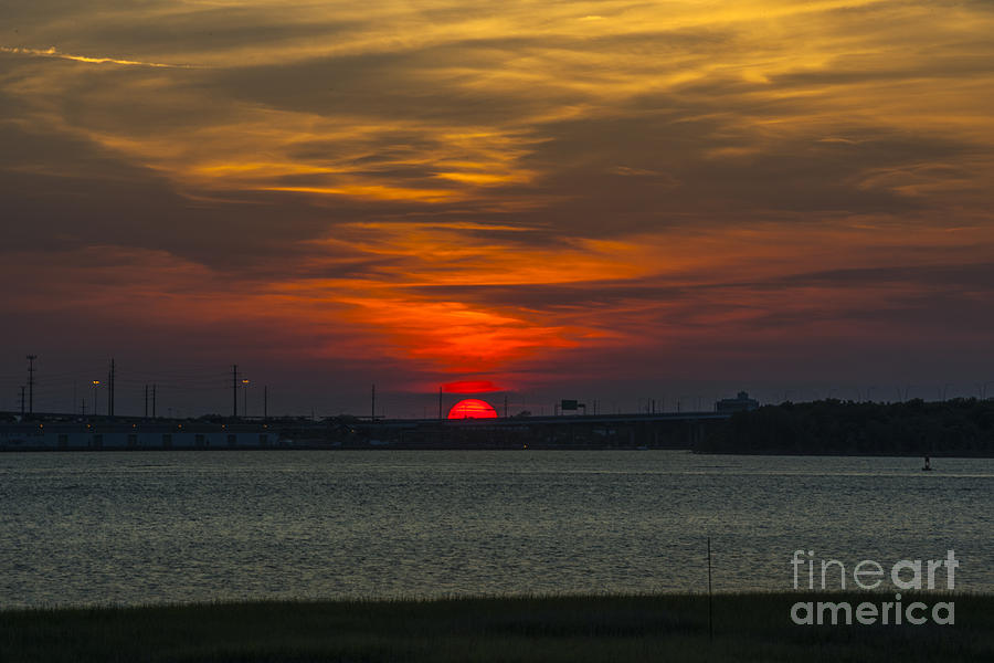 Charleston Sc Sunset Photograph