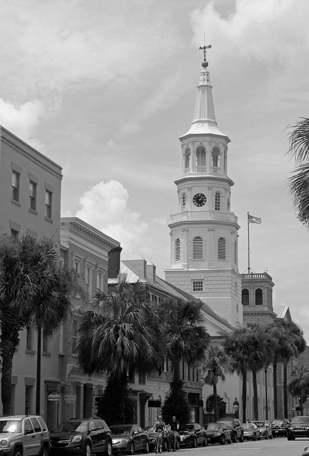 Black And White Photograph - Charleston Series in Black and White by Suzanne Gaff