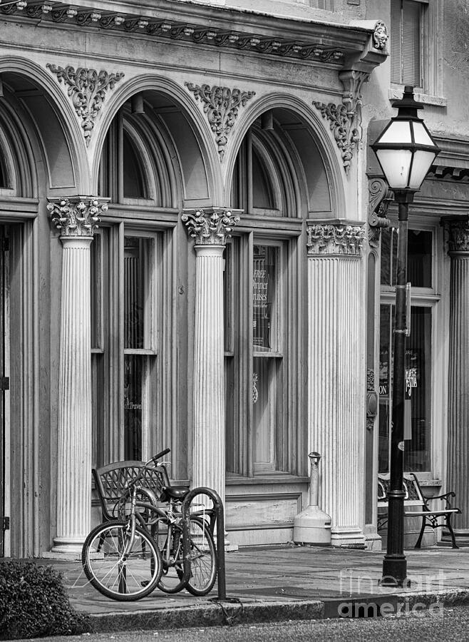 Charleston Store Front bw Photograph by Jerry Fornarotto