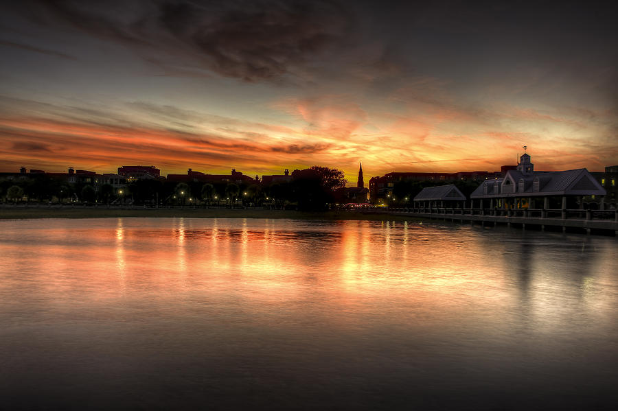 Charleston Sunset - Waterfront Park Photograph by Douglas Berry