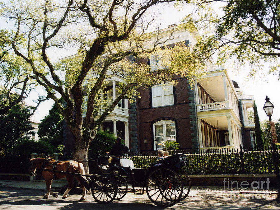Charleston Victorian Homes and Carriage Ride  Photograph by Kathy Fornal