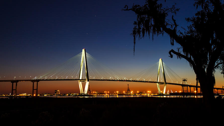 Charlestons Arthur Ravenel Jr. Bridge Photograph by Pierre Leclerc Photography