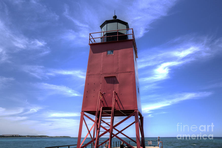 Lake Michigan Photograph - Charlevoix Lighthouse by Twenty Two North Photography
