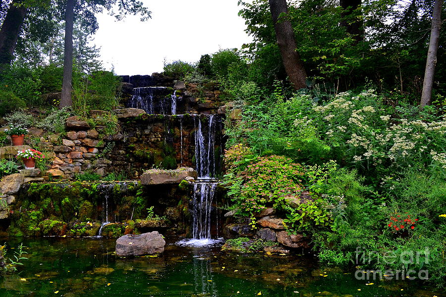 Charley Creek Garden Waterfall Photograph by Amy Lucid