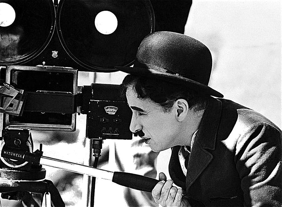 Charlie Chaplin and camera on an unknown film-2014 Photograph by David Lee Guss
