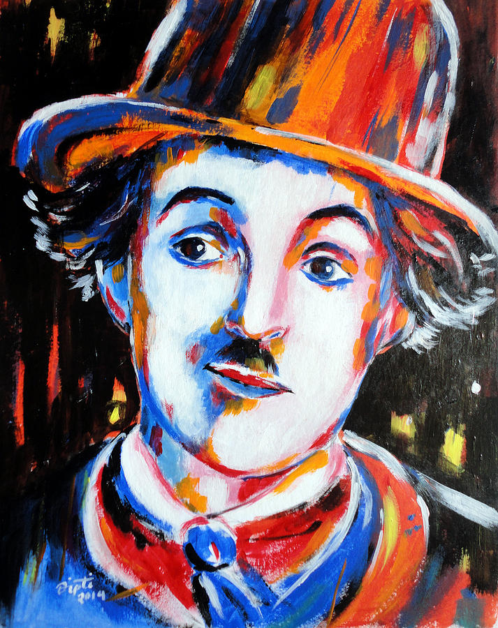 Charlie Chaplin Painting by Diptimayee Nayak