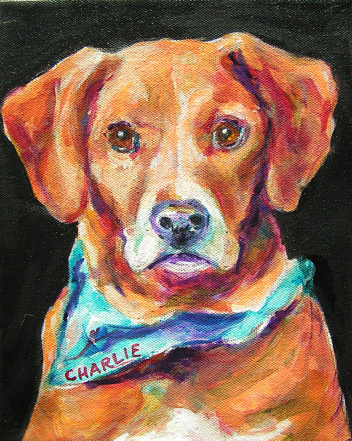 Charlie Painting by Judy  Rogan