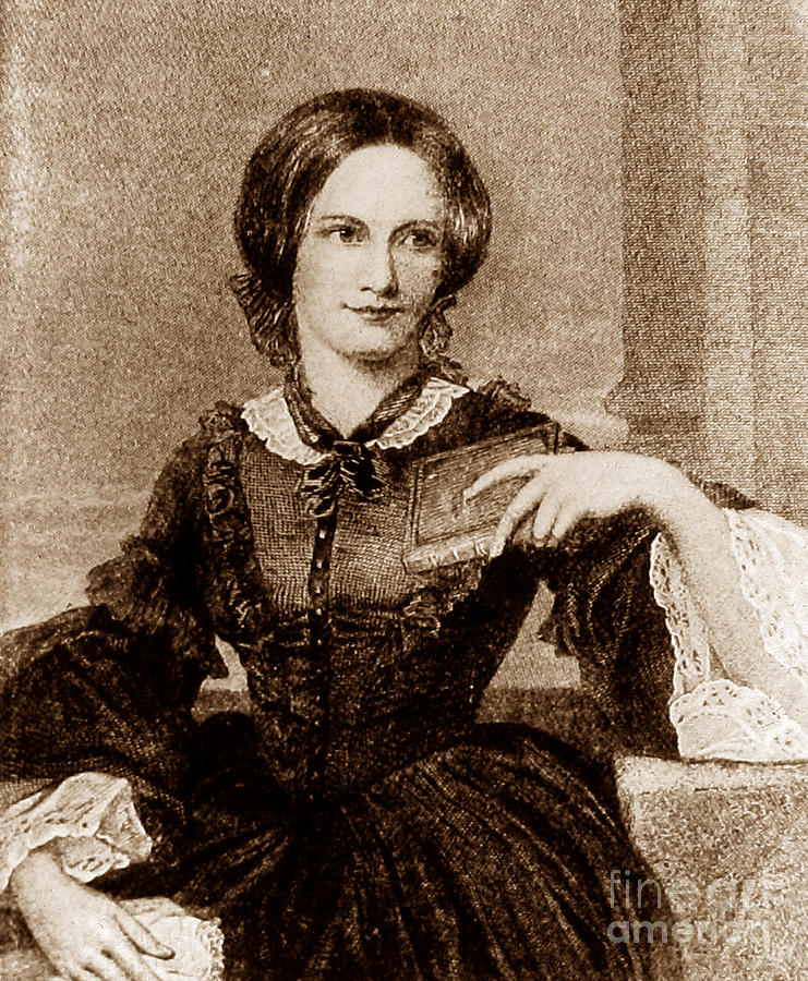 Charlotte Bronte Painting by The Keasbury-Gordon Photograph Archive